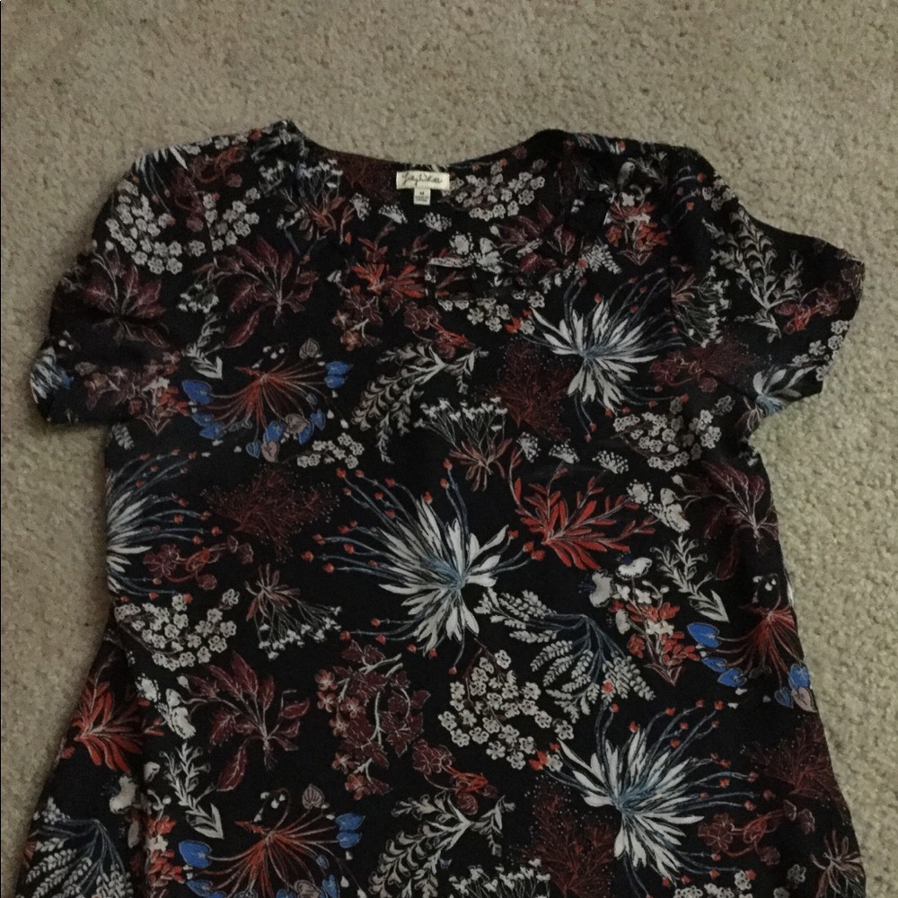 Black w/ flowers blouse